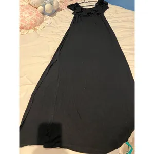 Go Coco Women's Black Ruffle Maxi Dress Size L Party/Cocktail thumbnail 3