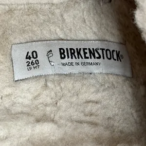 Birkenstock Boston Shearling Suede Leather - Taupe -‎ Size 40. thumbnail 7