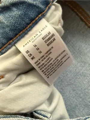 American Eagle straight leg jeans size 14 thumbnail 2