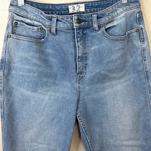 Free People We The Free Crvy High Rise Vintage Inspired Straight Jeans Size 32 thumbnail 5
