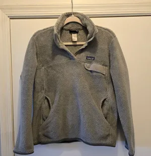 Patagonia Men's Light Gray Half-Zip Fleece Pullover thumbnail 1