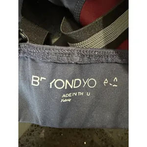 Beyond Yoga Womens Colorblock Sports Bra Navy Burgundy Adjustable Straps Small thumbnail 4