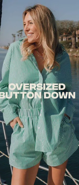 Green white Striped Poplin Set thumbnail 1