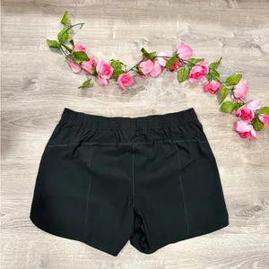 Lands' End Black Plus Size Curvy Swim Bathing Shorts Sz 16W Adjustable Waist thumbnail 5