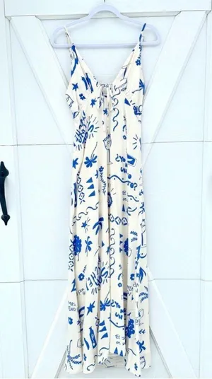 NWT Paper Heart Anthropologie - Day Drinks Maxi Dress thumbnail 1