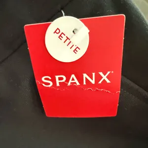 Spanx Petite The Perfect Fit Ponte Wide Leg High Rise Pants Black Size Small thumbnail 4