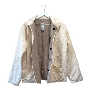 Carve Designs Reversible Quilted Jacket Gray Cream Floral Size S Lightweight thumbnail 9
