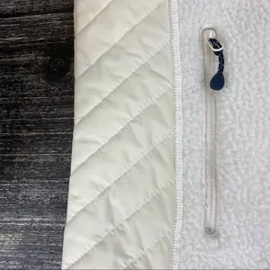 Vineyard Vines White Fleece Quilted Zip Up Sleeveless Vest M thumbnail 7