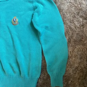 Bermuda Crest Cardigan Sweater Vintage 90s Women’s M Green Preppy Cruise Wear thumbnail 8