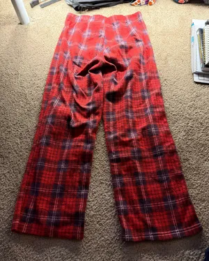 Red Plaid Pj Pants Size L thumbnail 2