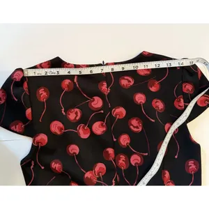 Betsey Johnson Dress Sz 4 Rockabilly Pinup Retro Cherry‎ Print Bombshell 50s 60s thumbnail 13