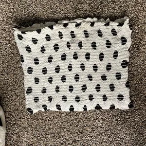Polka dot tube top Black Size M thumbnail 1