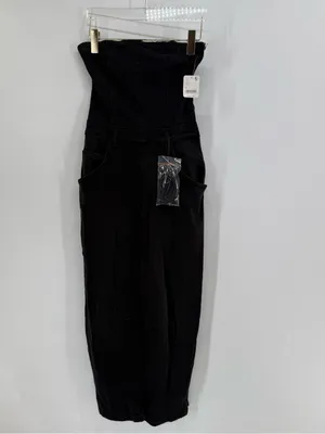 Free People black denim jumpsuit size xs NWT thumbnail 4