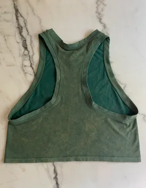 Free People Movement Too Good Tank Racer Back Washed Green thumbnail 10