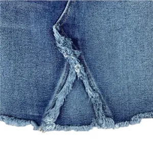 Seven 7 for all mankind frayed stretch denim blue summer 90’s Y2K Mini Skirt 27 thumbnail 4