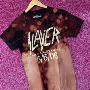 Slayer I’ve Made my Choice 666 Tie Dye Rock Tshirt size Small thumbnail 3