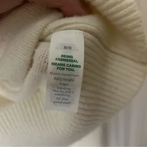 Aerie Cream Crew Neck Sweater thumbnail 4