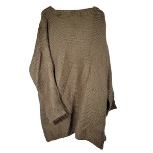 Cotton Bleu Mocha Cable Knit Cardigan Sweater Long Sleeve Open Front Pockets M‎ thumbnail 2