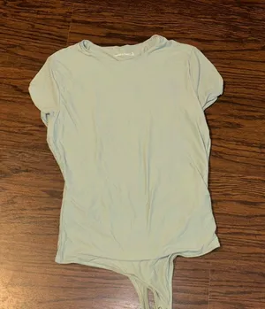 Light greenShort Sleeve Abercrombie Bodysuit thumbnail 1