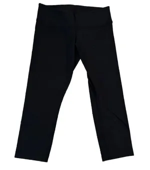 Lululemon Wunder Under Size 8 Black Luon Crop Cropped - Some Pilling, See Photos thumbnail 5