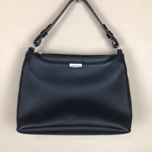 Esprit VTG Y2K Faux Leather Vegan Small Black Carry Hand Bag thumbnail 1