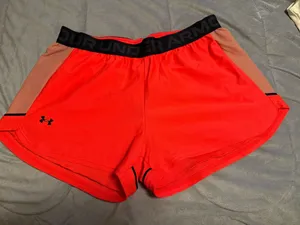 Orange Under Armour Shorts Women’s Medium thumbnail 1