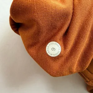 Lululemon Ribbed High-Rise Yoga Short 8" Butternut Brown Size 6 Biker Cycle Run thumbnail 5