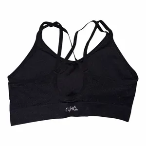 Ryka Women's Strappy Keyhole Sports Black Sz Large Bra thumbnail 4