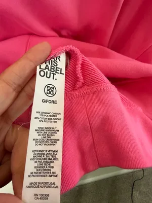 G/Fore Girl Golfer Sweatshirt Knockout Pink French Terry Hoodie Womens Size L thumbnail 11