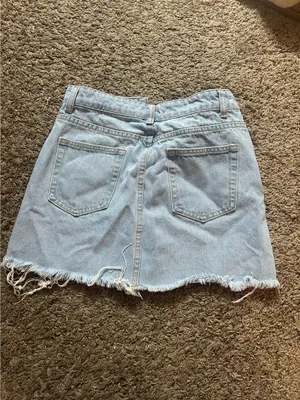 Jean Skirt Shein Distressed thumbnail 3