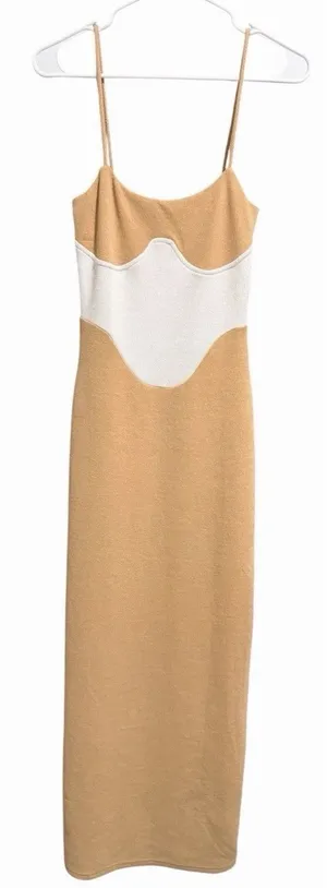 Sabo Skirt Kimii Dress Beige/White Women's Size‎ X-Small thumbnail 1