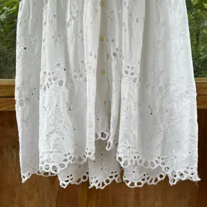 Anthropologie Women's Tallulah Lace Eyelet Dress White Size SP thumbnail 4