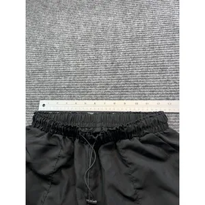 SheIn Black Parachute Cargo Pants Womens Relaxed Fit Elastic Waist Utility Small 24x28 thumbnail 4