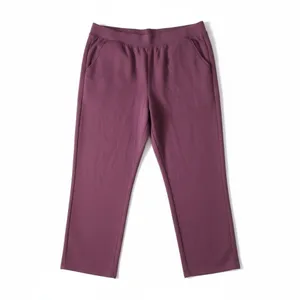 Athletic Works Womens Pants Sz 1X 16W-18W Purple (Maroon) Fleece Stretch Casual thumbnail 2