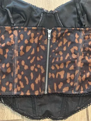 Leopard Print Bustier Corset Top thumbnail 5