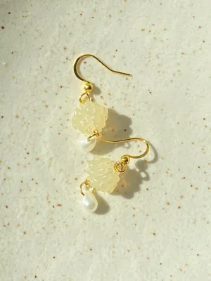 Handmade fairy cute Kawaii retro candy dangle earrings 💛 thumbnail 8