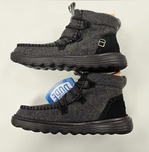 Hey Dude Women's Reyes Boot Black Black Shoes New thumbnail 1