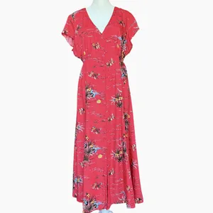 Reformation Jeans‎ Denise Fiji Midi Dress Sz L thumbnail 3