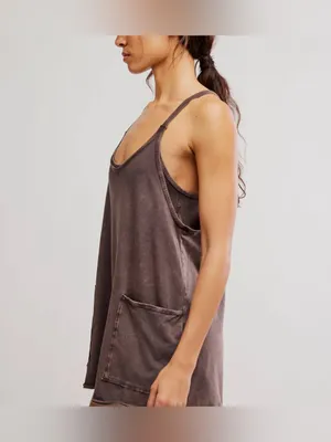 NWOT Free People FP Movement Hot Shot Mini Dress - Chocolate brown - Small thumbnail 5