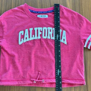 Limited Too Y2K Graphic Baby Tee Crop Juniors Medium California Preppy Americana thumbnail 9