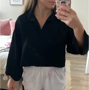 ZARA Black Long Sleeve Blouse thumbnail 3