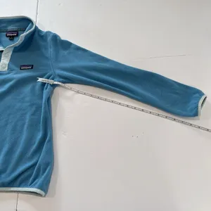 Patagonia Womens Aqua Blue Micro D Snap-T Pullover Fleece SMALL Outdoor Gorpcore thumbnail 8