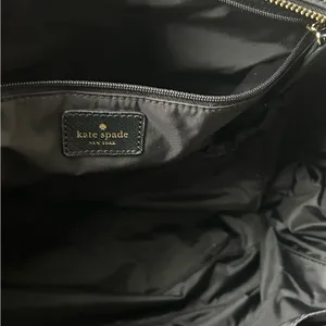 Kate Spade Kaylie Baby Bag Classic Black Nylon Tote Diaper Bag thumbnail 8