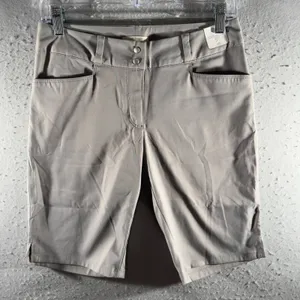 3128 | NWT Adidas Golf Performance Bermuda Shorts Grey Womens 2 AE9009 thumbnail 1