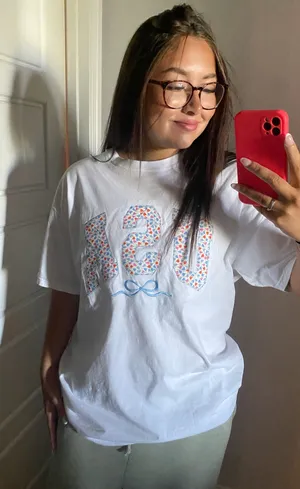 USA Oversized Tee White Size L thumbnail 1
