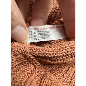 Free People Beach Women's Pullover Sweater Size XS Rust Brown Dolman‎ Ribbed thumbnail 11
