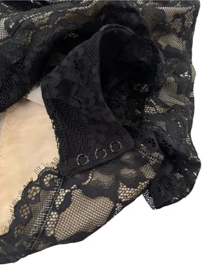 NWT Popilush Tummy Control Lace V-Neck Shapewear Slimming Bodysuit Black Size L thumbnail 10