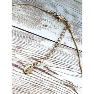 Aldo Necklace Gold Tone Statement Bar Style Necklace thumbnail 3