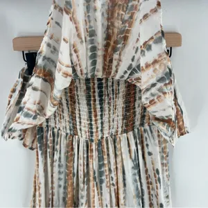 Free People Summer Vibes Tie‎ Dye Flounce Overlay Tube Jumpsuit thumbnail 6