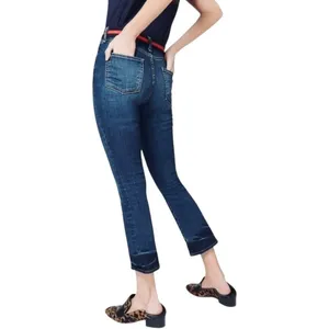 Veronica Beard Caroline 10" Cropped Baby‎ Boot High Rise Blue Tidal Wash Size 28 thumbnail 3